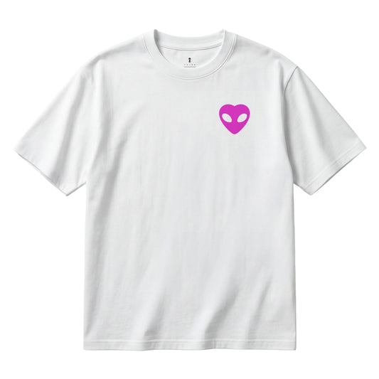 Pink Alien Heart Regular T-Shirt