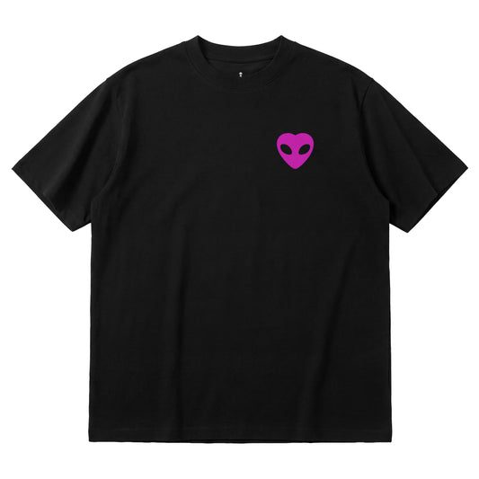 Pink Alien Heart Regular T-Shirt